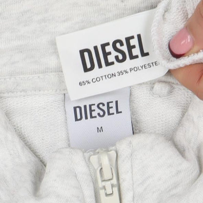Womens UK Size M Diesel Grey Pullover Sweatshirt
