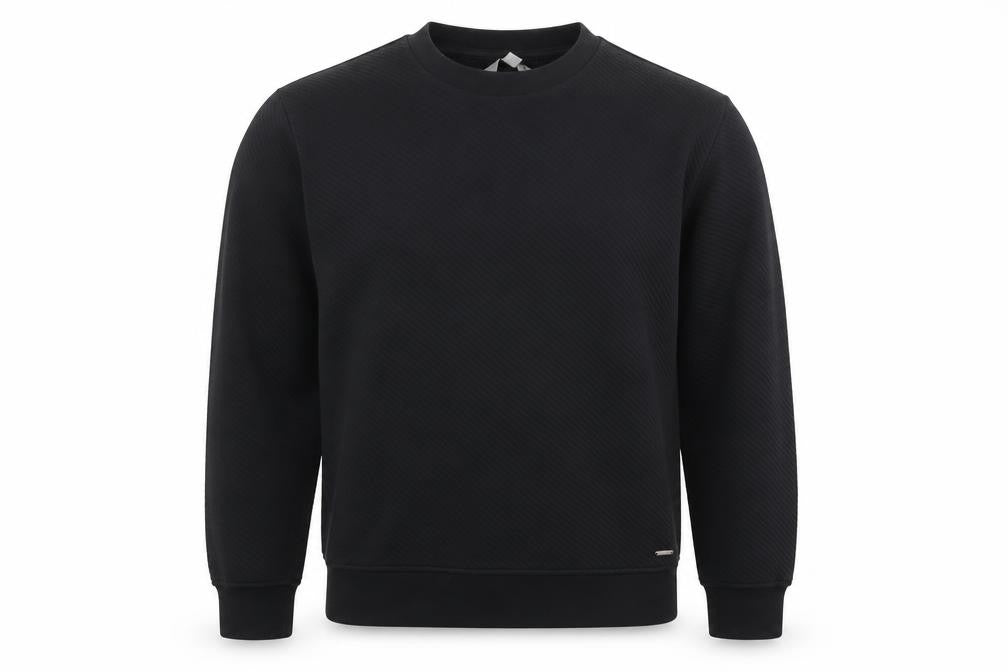 Mens UK Size M Marks and Spencer Black Pullover Sweatshirt