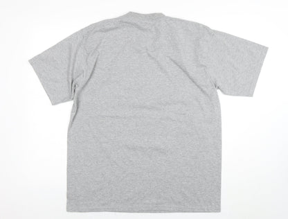 Mens UK Size L Smiley Grey  T-Shirt