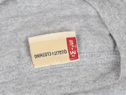 Mens UK Size L Smiley Grey  T-Shirt