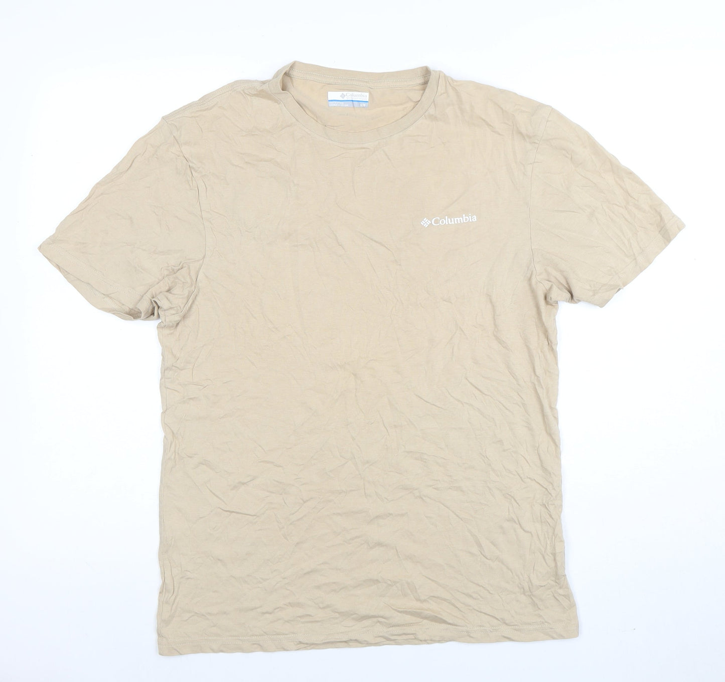 Mens UK Size S Columbia Beige  T-Shirt
