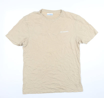 Mens UK Size S Columbia Beige  T-Shirt