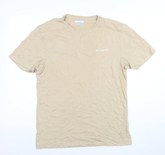 Mens UK Size S Columbia Beige  T-Shirt