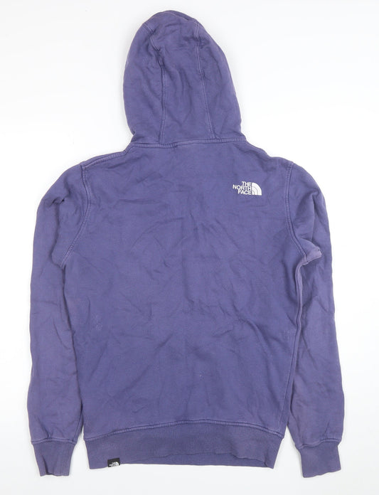 Mens UK Size XS The North Face Purple Pullover Hoodie