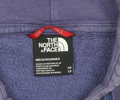 Mens UK Size XS The North Face Purple Pullover Hoodie