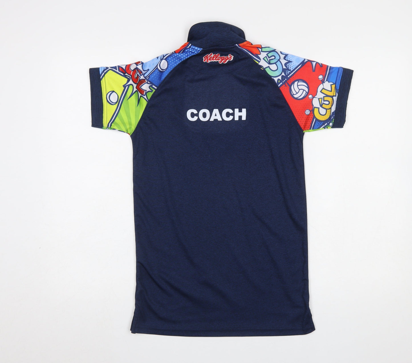 Mens UK Size XS Azzurri Blue Gym & TrainingFootball Polo