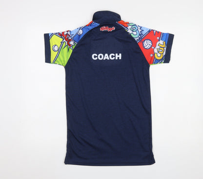 Mens UK Size XS Azzurri Blue Gym & TrainingFootball Polo