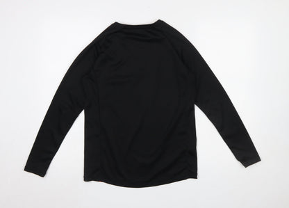 Mens UK Size S Dunnes Stores Black Running & JoggingGym & TrainingFootball T-Shi