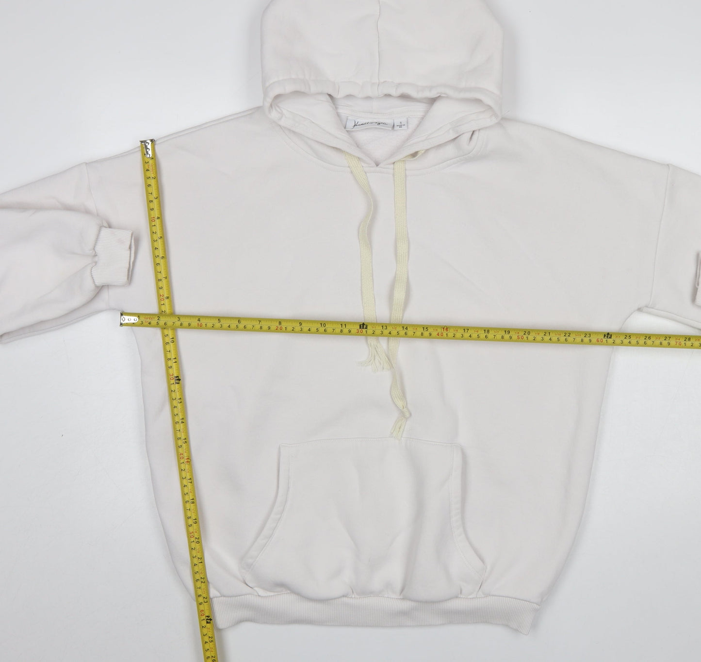 Womens UK Size S Kendall + Kylie White Pullover Hoodie