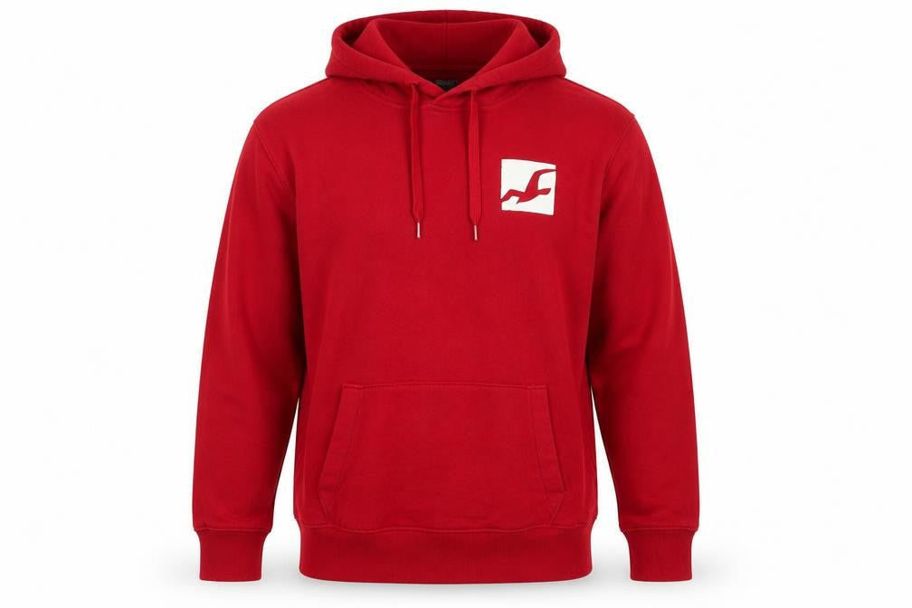 Mens UK Size XL Hollister Red Pullover Hoodie