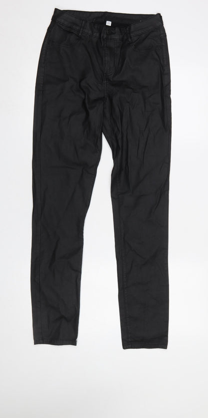 Womens UK Size L VILA Slim Fit CasualParty/Cocktail Black Trousers