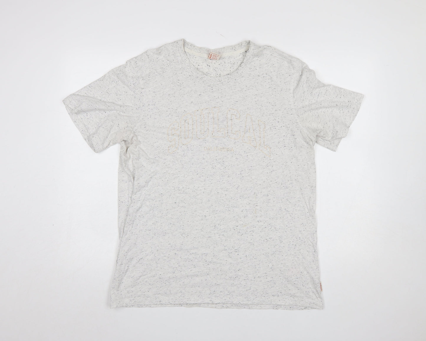 Mens UK Size L SoulCal & Co Beige  T-Shirt