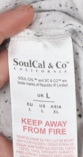 Mens UK Size L SoulCal & Co Beige  T-Shirt