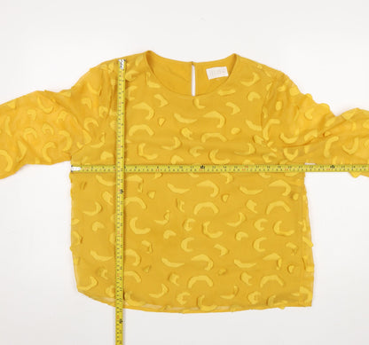 Womens UK Size XL Savida Yellow Tunic Blouse