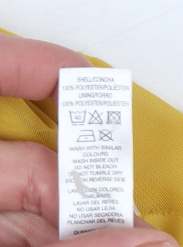 Womens UK Size XL Savida Yellow Tunic Blouse