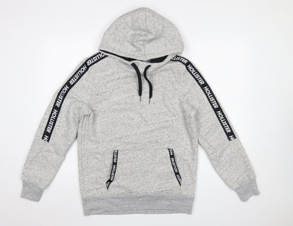 Mens UK Size S Hollister Grey Pullover Hoodie
