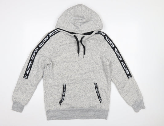 Mens UK Size S Hollister Grey Pullover Hoodie