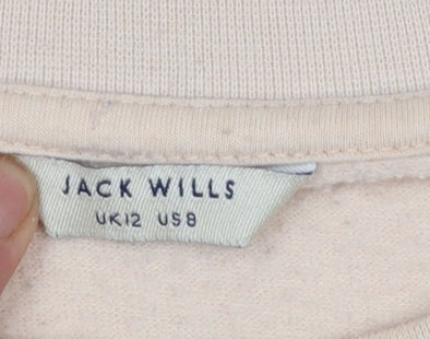 Womens UK Size 12 Jack Wills Beige Pullover Sweatshirt
