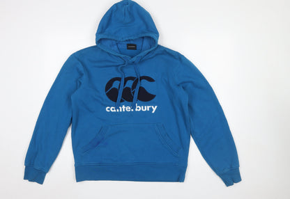 Mens UK Size S Canterbury Blue Pullover Hoodie
