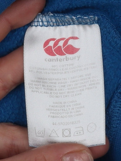 Mens UK Size S Canterbury Blue Pullover Hoodie
