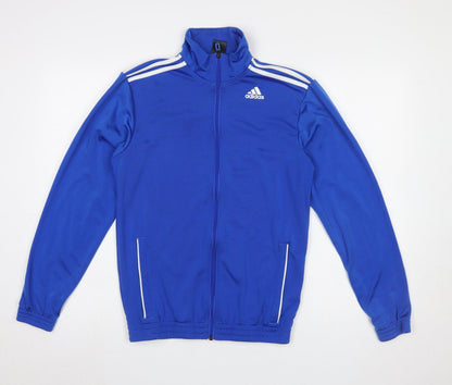 Mens UK Size S adidas Blue Full Zip Sweatshirt