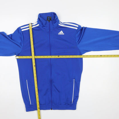 Mens UK Size S adidas Blue Full Zip Sweatshirt
