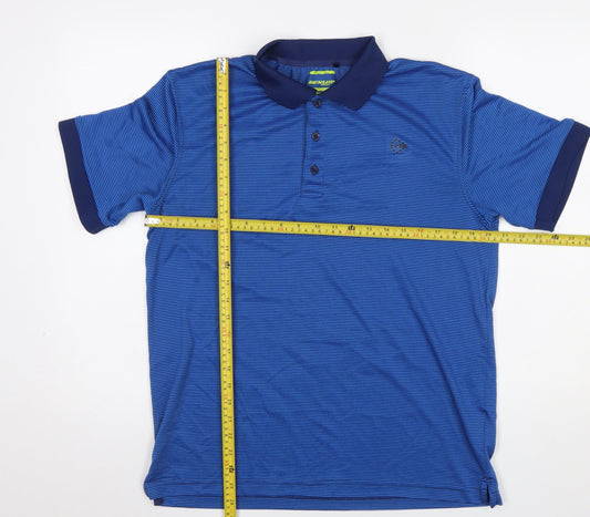 Mens UK Size L Dunlop Blue GolfGym & TrainingRunning & JoggingWalking Polo