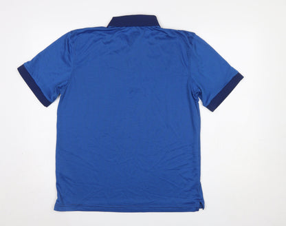 Mens UK Size L Dunlop Blue GolfGym & TrainingRunning & JoggingWalking Polo