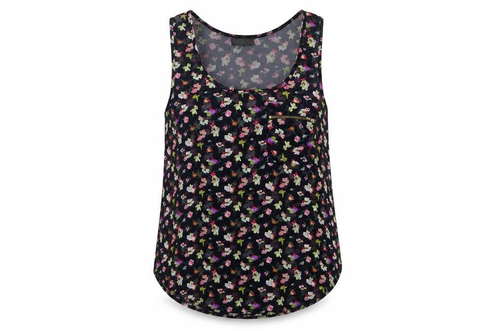 Womens UK Size 12 Topshop Multicoloured Camisole Tank