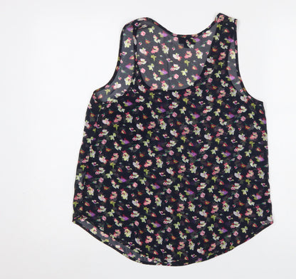 Womens UK Size 12 Topshop Multicoloured Camisole Tank