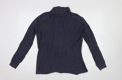Womens UK Size 12 FatFace Blue Cardigan Jumper
