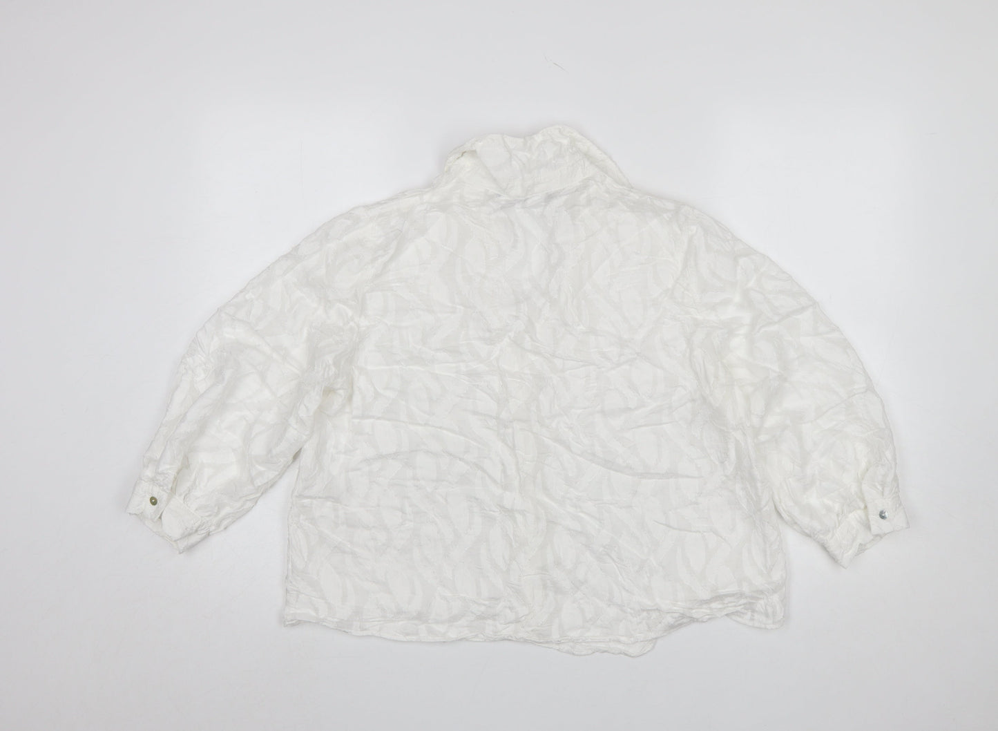 Womens UK Size M Zara White Basic Blouse