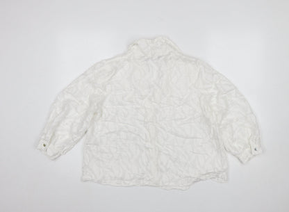 Womens UK Size M Zara White Basic Blouse