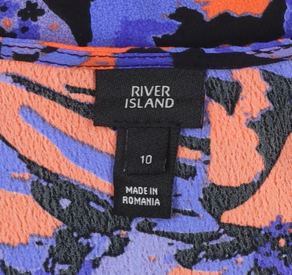 Womens UK Size 10 River Island One-Piece Multicoloured Playsuit