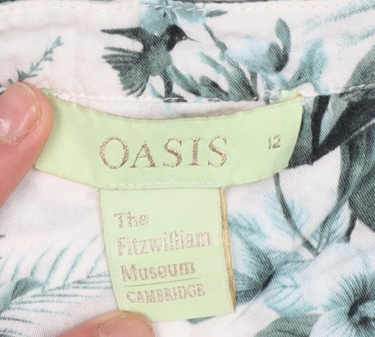 Womens UK Size 12 Oasis Multicoloured Tunic Blouse