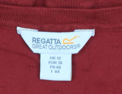 Womens UK Size 12 Regatta Red Cardigan Jumper