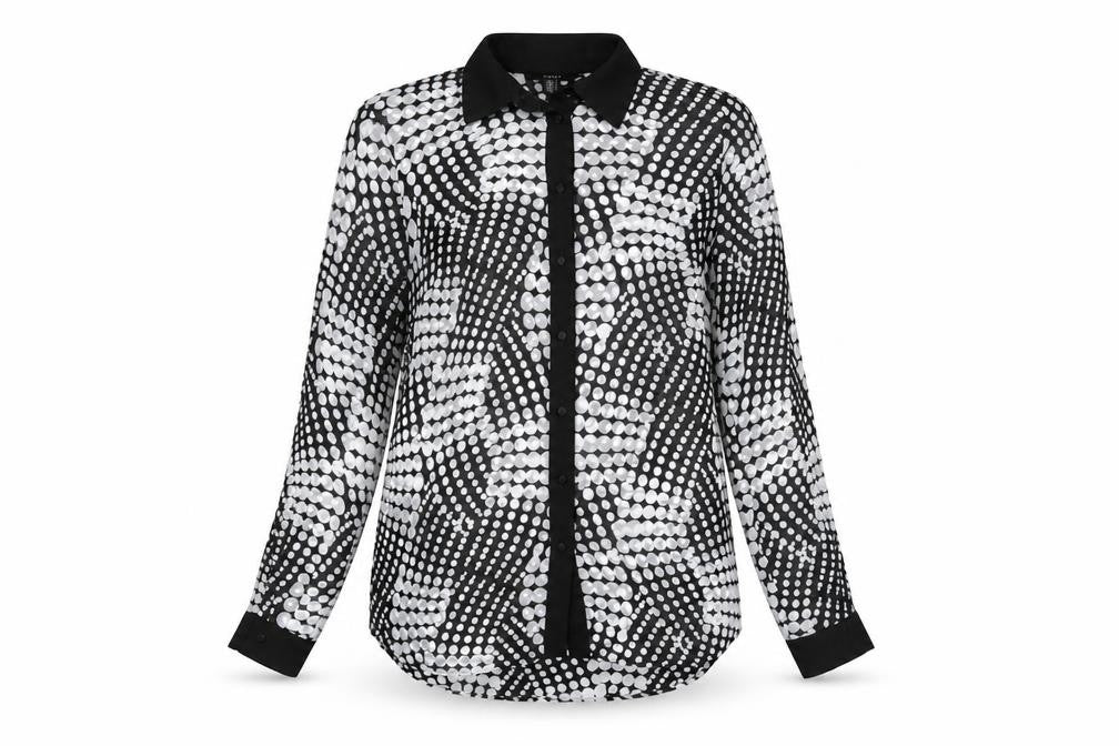 Womens UK Size 8 NEXT Black Basic Blouse