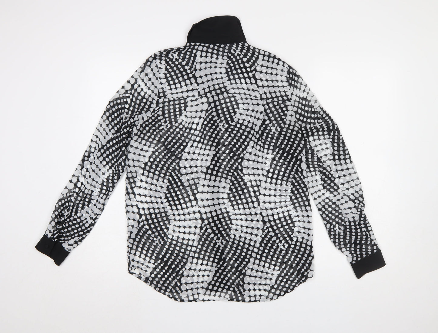 Womens UK Size 8 NEXT Black Basic Blouse