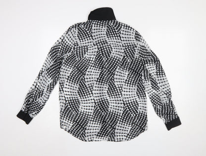Womens UK Size 8 NEXT Black Basic Blouse