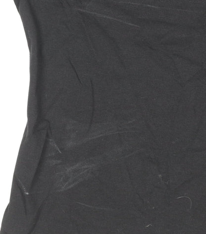 Womens UK Size S Dunnes Stores Black Basic T-Shirt