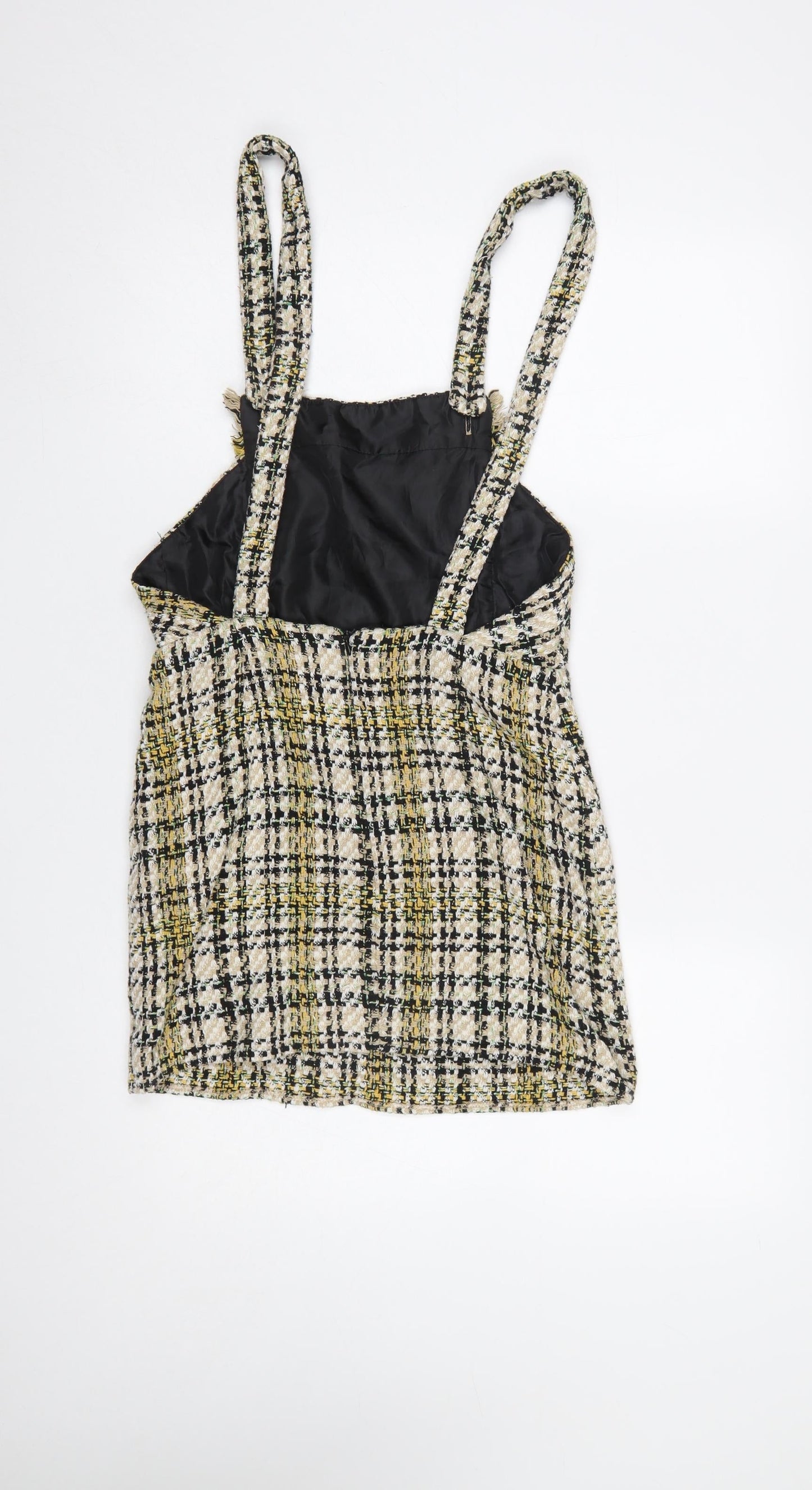 Womens UK Size S Zara Pinafore/Dungaree Dress