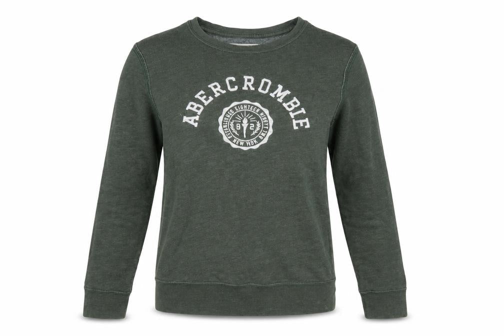 Womens UK Size S Abercrombie & Fitch Green Pullover Sweatshirt