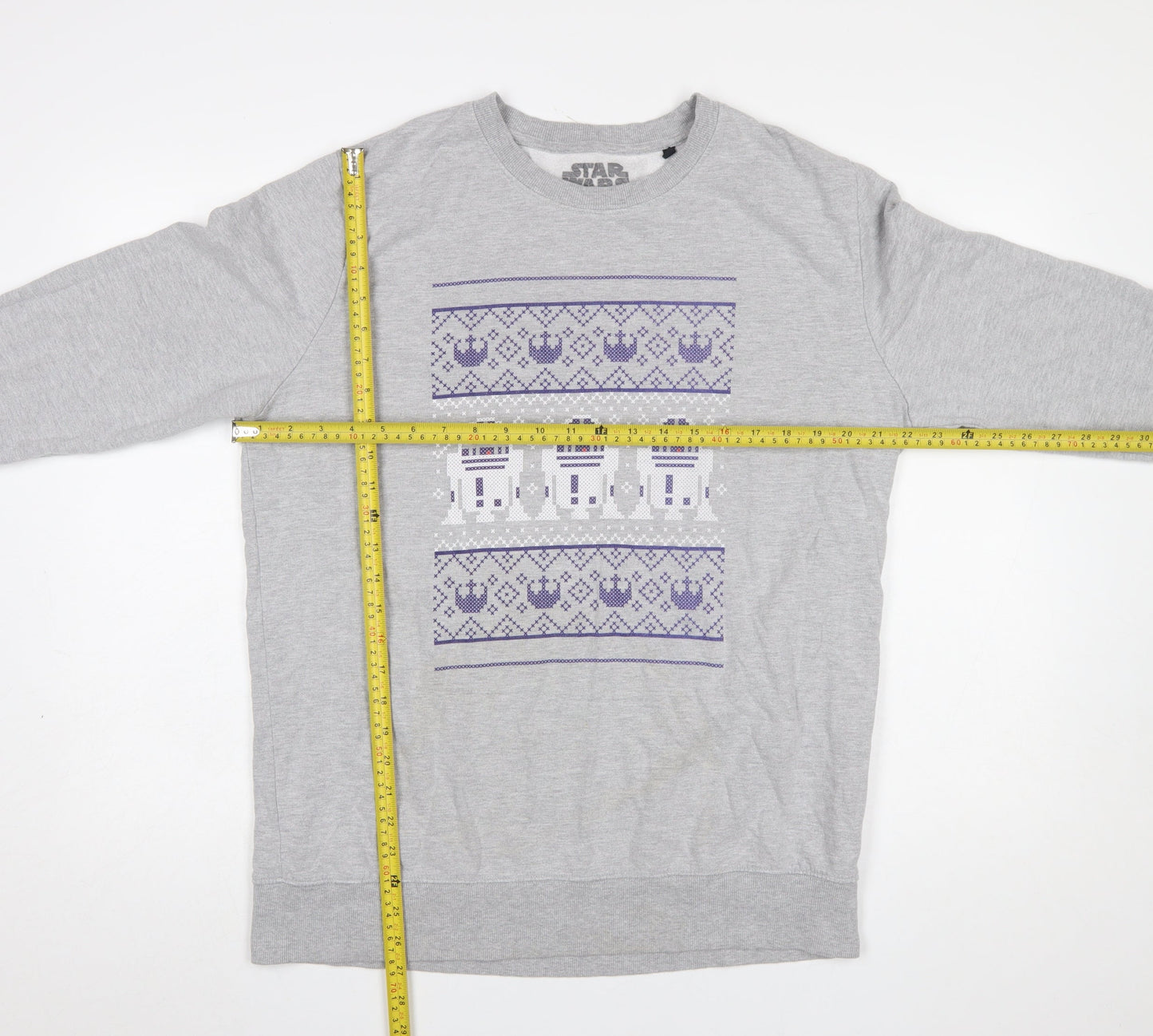 Mens UK Size XL Star Wars Grey Pullover Sweatshirt
