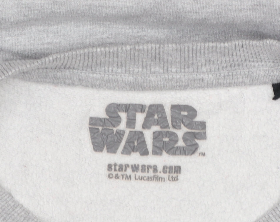 Mens UK Size XL Star Wars Grey Pullover Sweatshirt