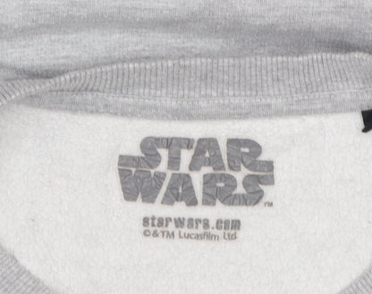 Mens UK Size XL Star Wars Grey Pullover Sweatshirt