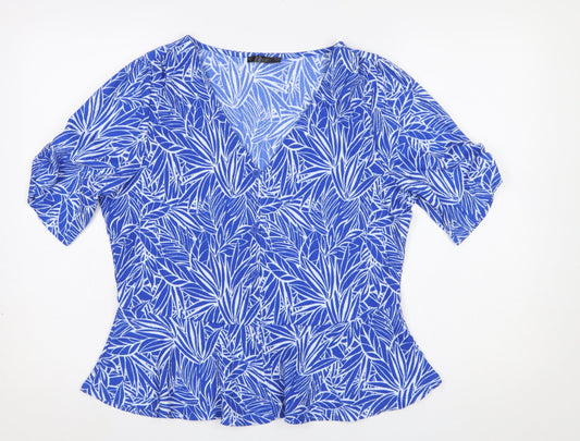 Womens UK Size M Dunnes Stores Blue Tunic Blouse