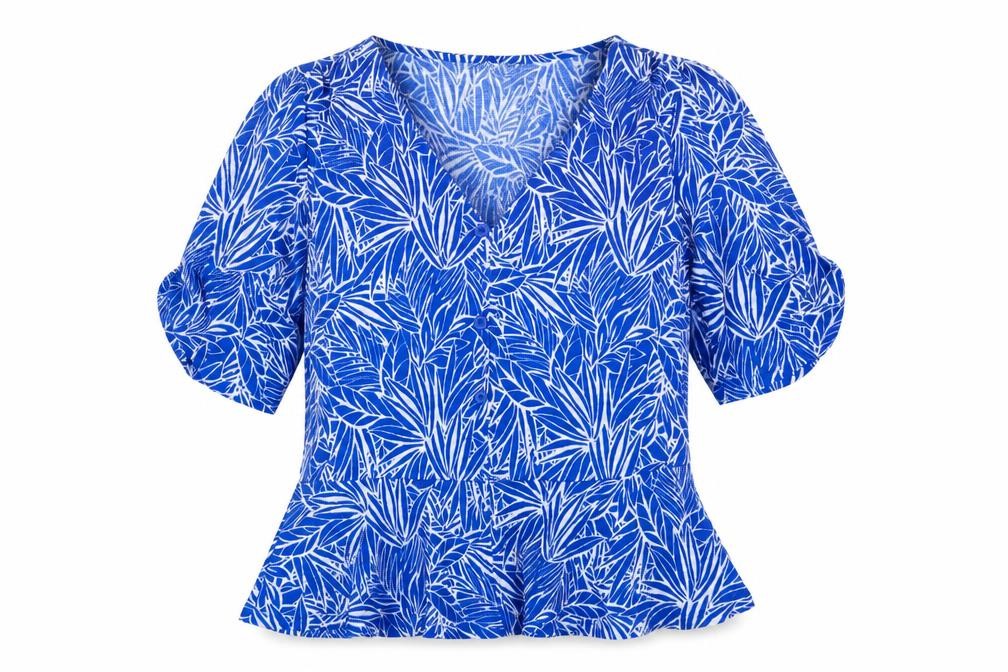 Womens UK Size M Dunnes Stores Blue Tunic Blouse