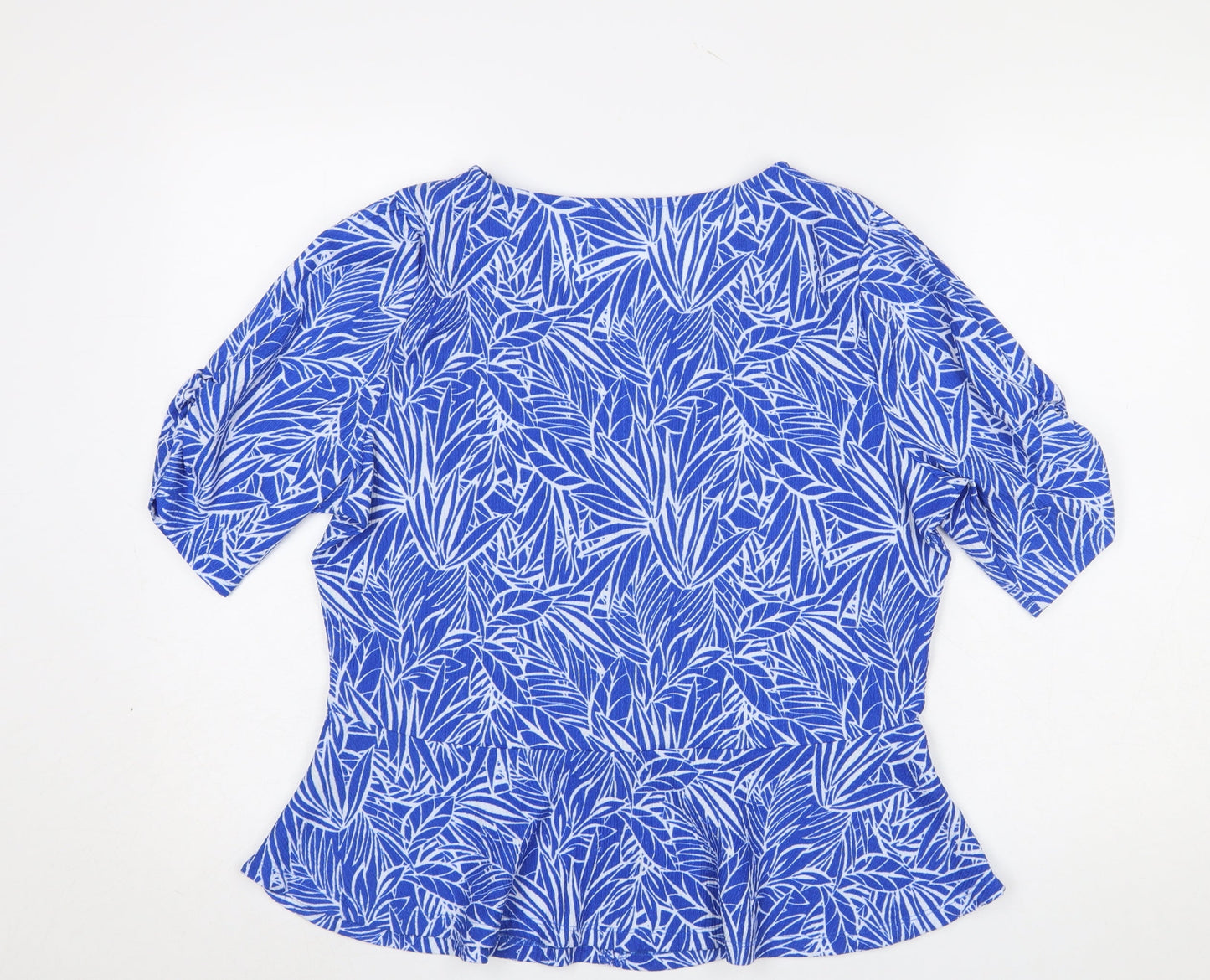 Womens UK Size M Dunnes Stores Blue Tunic Blouse