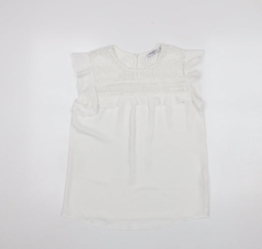 Womens UK Size S Akoz De Toi Paris White Camisole Blouse