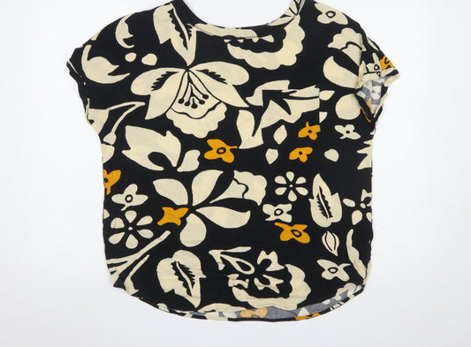 Next Women's Multicoloured Floral Blouse Size 10 Viscose Top
